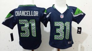 Nike kids Seattle Seahawks #31 Kam Chancellor blue jerseys