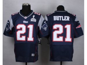 2015 Super Bowl XLIX Nike New England Patriots #21 butler blue jerseys(Elite)
