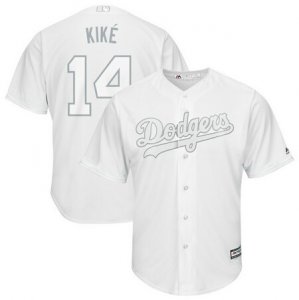 Dodgers #14 Enrique Hernandez Kike White 2019 Players Weekend Player Jersey