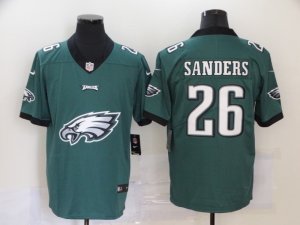 Nike Eagles #26 Miles Sanders Green Team Big Logo Vapor Untouchable Limited Jersey