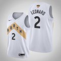 Raptors #2 Kawhi Leonard White 2019 NBA Finals Nike Swingman Jersey