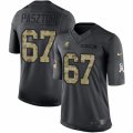 Mens Nike Cleveland Browns #67 Austin Pasztor Limited Black 2016 Salute to Service NFL Jersey