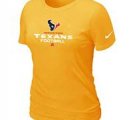 Women Houston Texans Yellow T-Shirt