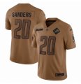 Mens Detroit Lions #20 Barry Sanders Nike Brown 2023 Salute To Service Retired Player Limited Jersey