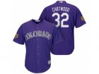 Mens Colorado Rockies #32 Tyler Chatwood 2017 Spring Training Cool Base Stitched MLB Jersey