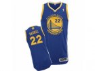 Mens Adidas Golden State Warriors #22 Matt Barnes Authentic Royal Blue Road NBA Jersey