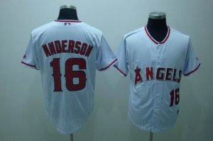 mlb anaheim angels #16 anderson white