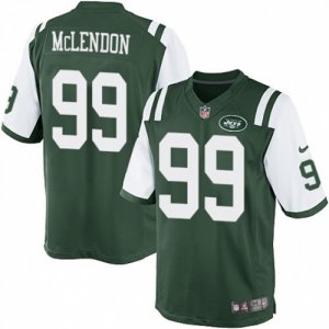 Mens Nike New York Jets #99 Steve McLendon Limited Green Team Color NFL Jersey