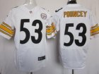 Nike NFL Pittsburgh Steelers #53 Maurkice Pouncey White Jerseys(Elite)