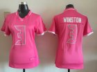 2015 Women Nike Tampa Bay Buccaneers #3 Winston pink jerseys