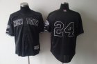 mlb New York Yankees #24 Cano Black[ws 09+champions patch]