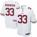 Mens Nike San Francisco 49ers #33 Rashard Robinson Game White NFL Jersey