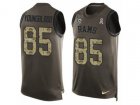 Nike Los Angeles Rams #85 Jack Youngblood Limited Green Salute to Service Tank Top NFL Jersey