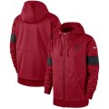 Arizona Cardinals Nike Sideline Performance Full Zip Hoodie Cardinal