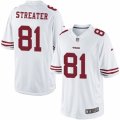 Mens Nike San Francisco 49ers #81 Rod Streater Limited White NFL Jersey