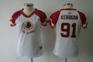 2011 women nfl field flirt fashion washington redskins #91 kerrigan white