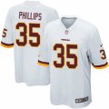 Mens Nike Washington Redskins #35 Dashaun Phillips Game White NFL Jersey