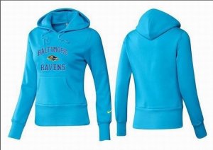 Women Baltimore Ravens Logo Pullover Hoodie-015