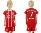 2017-18 Bayern Munich 7 RIBERY Home Youth Soccer Jersey