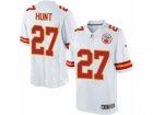 Mens Nike Kansas City Chiefs #27 Kareem Hunt Limited White NFL Jersey