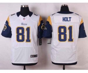 Nike NFL st. louis rams #81 holt white jerseys[Elite]