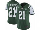 Women Nike New York Jets #21 Morris Claiborne Vapor Untouchable Limited Green Team Color NFL Jersey