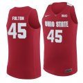 Ohio State Buckeyes 45 Connor Fulton Red College Basketball Jersey