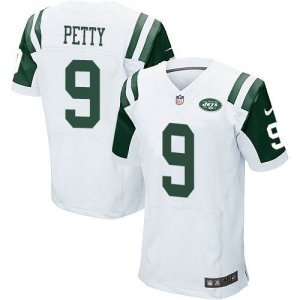 Nike New York Jets #9 Bryce Petty white Stitched Rush Jerseys(Elite)