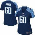 Women's Nike Tennessee Titans #60 Ben Jones Limited Navy Blue Alternate NFL Jersey