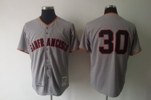 mlb san francisco giants #30 cepeda m&n grey