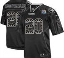 Nike Raiders #20 Darren McFadden New Lights Out Black With Hall of Fame 50th Patch NFL Elite Jersey