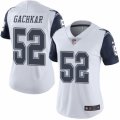 Women's Nike Dallas Cowboys #52 Andrew Gachkar Limited White Rush NFL Jersey