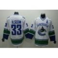 youth nhl vancouver canucks #33 h.sedin white