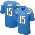 Mens Nike San Diego Chargers #15 Dontrelle Inman Elite Electric Blue Alternate NFL Jersey