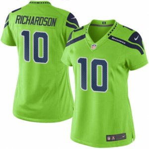 Women\'s Nike Seattle Seahawks #10 Paul Richardson Limited Green Rush NFL Jersey