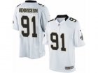Mens Nike New Orleans Saints #91 Trey Hendrickson Limited White NFL Jersey