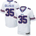 Mens Nike Buffalo Bills #35 Mike Gillislee Elite White NFL Jersey
