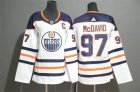 Oilers #97 Connor McDavid White Youth Adidas Jersey