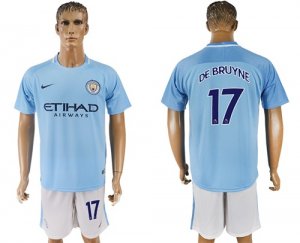 2017-18 Manchester City 17 DE BRUYNE Home Soccer Jersey