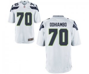 Men\'s Nike Seattle Seahawks #70 Rees Odhiambo Game White NFL Jersey