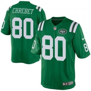 Nike New York Jets #80 Wayne Chrebet Green Men Rush jerseys(Elite)