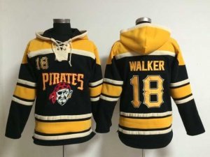 mlb jerseys pittsburgh pirates #18 walker black[pullover hooded sweatshirt]