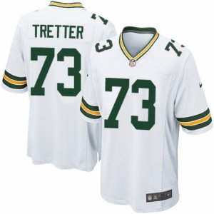 Mens Nike Green Bay Packers #73 JC Tretter Game White NFL Jersey