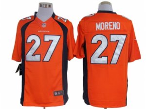 Nike NFL Denver Broncos #27 Knowshon Moreno orange Jerseys(Limited)