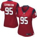 Women's Nike Houston Texans #95 Christian Covington Limited Red Alternate NFL Jersey