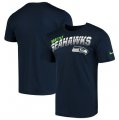 Seattle Seahawks Nike Sideline Line of Scrimmage Legend Performance T Shirt College Navy