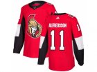 Men Adidas Ottawa Senators #11 Daniel Alfredsson Red Home Authentic Stitched NHL Jersey