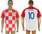 Croatia 10 MODRIC Home 2018 FIFA World Cup Thailand Soccer Jersey