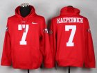 Nike San Francisco 49ers #7 Colin Kaepernick Red jerseys(Pullover Hoodie)