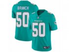 Nike Miami Dolphins #50 Andre Branch Vapor Untouchable Limited Aqua Green Team Color NFL Jersey